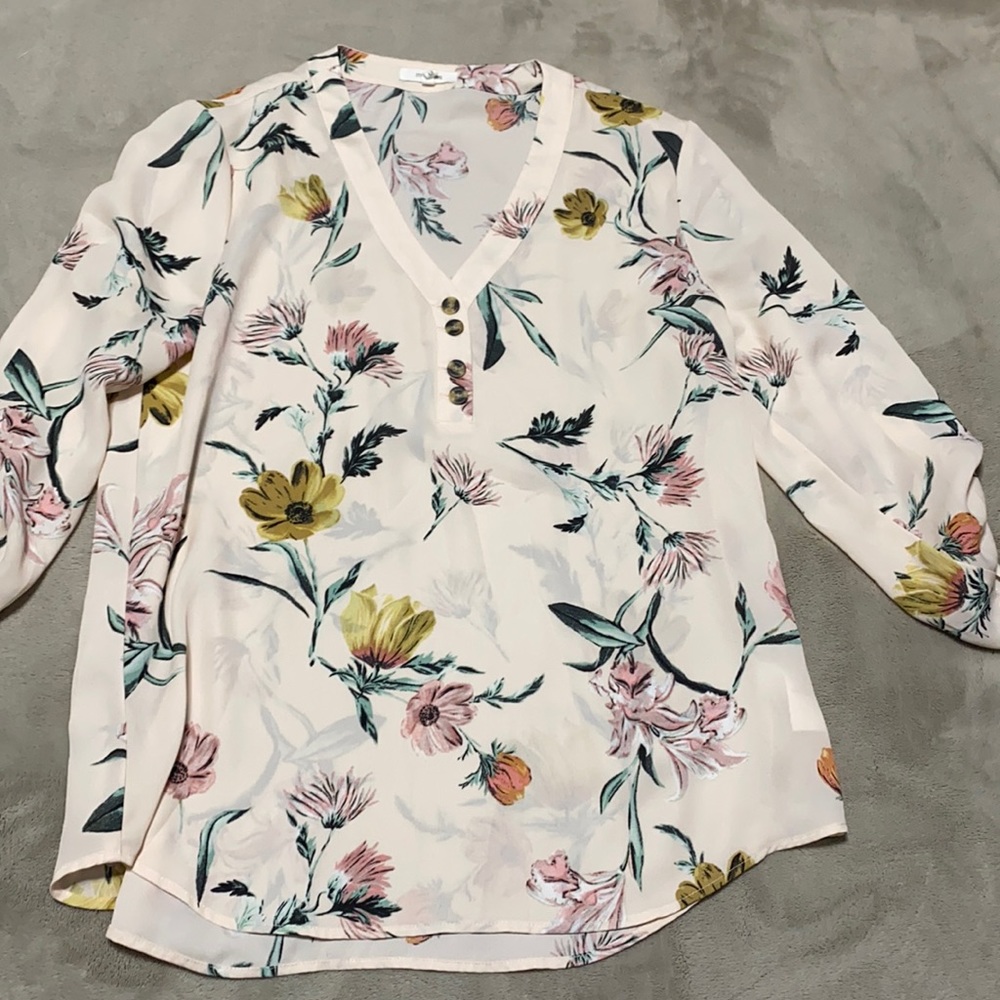 maurices floral perfect blouse